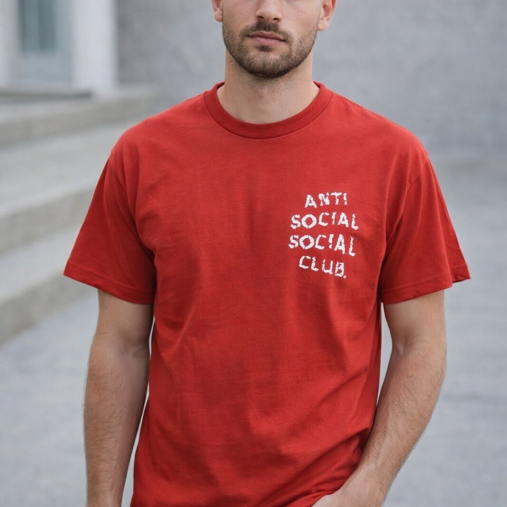 Anti Social Social Club Red T-Shirt – NEW Authentic